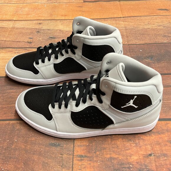 Jordan Men's Access "Photon Dust" Black/Grey Basketball Shoes - Picture 3 of 6